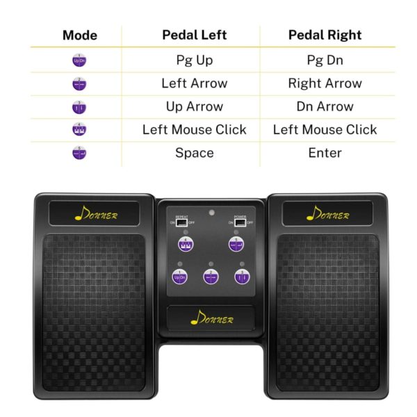 DONNER BLUETOOTH-PEDAL - Modes